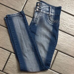 GOGO Blue and Gray Women's Jeggings